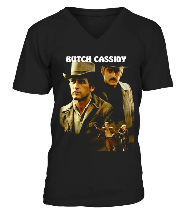 003. Butch Cassidy and the Sundance Kid BK Camiseta cuello en V Unisex