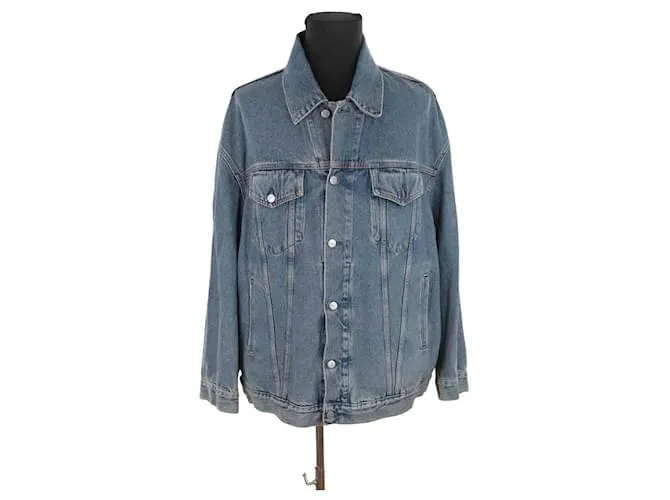 Acne Chaqueta de algodón Azul 