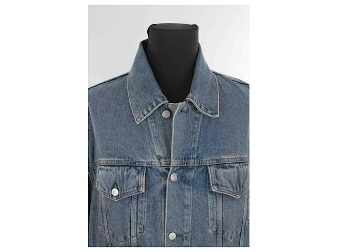 Acne Chaqueta de algodón Azul 
