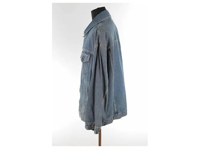 Acne Chaqueta de algodón Azul 
