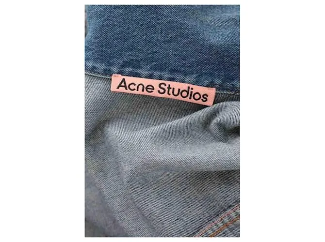 Acne Chaqueta de algodón Azul 