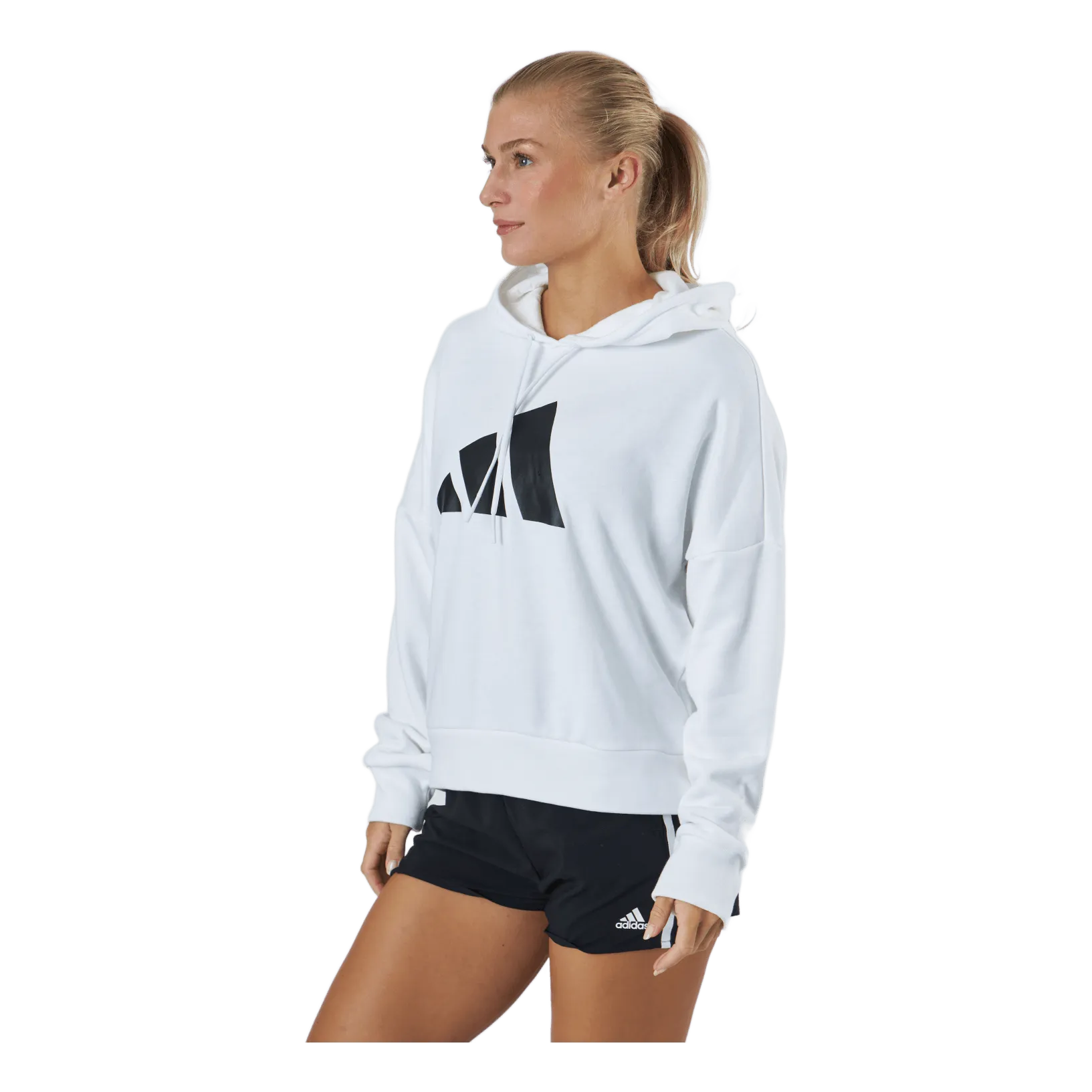Adidas Adidas Sportswear Three Bar Hoodie White