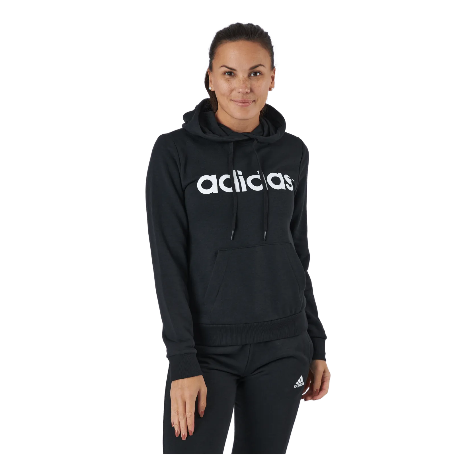 Adidas Essentials Hoodie Black / White
