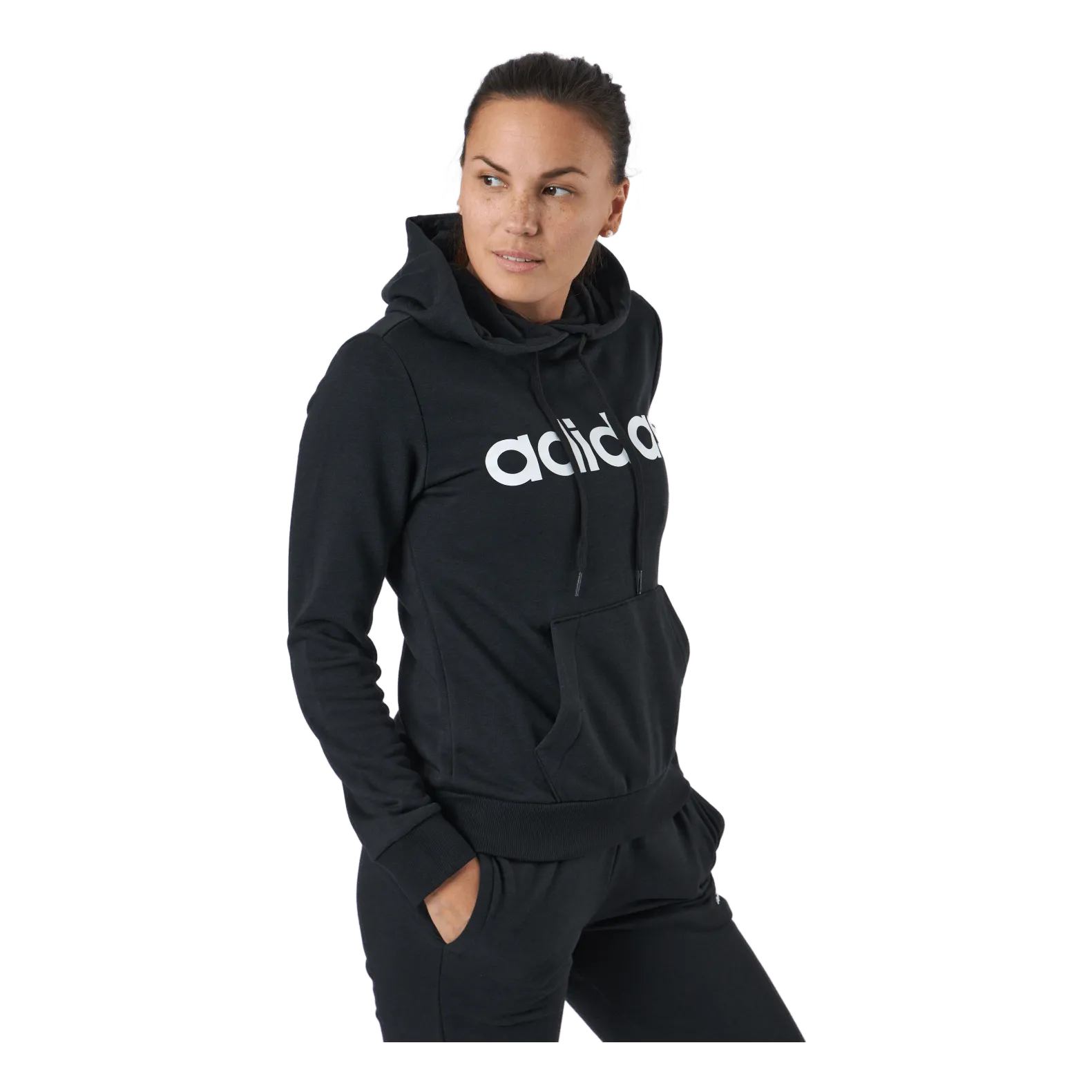 Adidas Essentials Hoodie Black / White