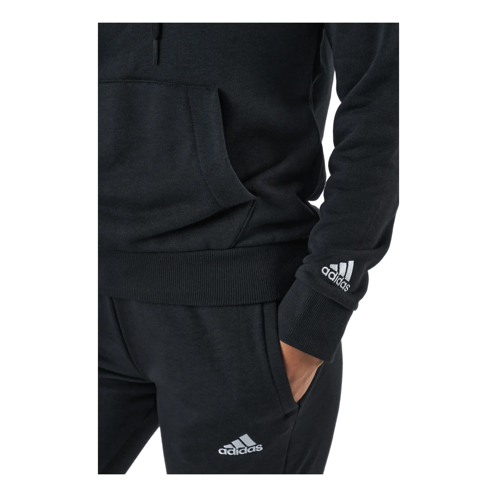 Adidas Essentials Hoodie Black / White