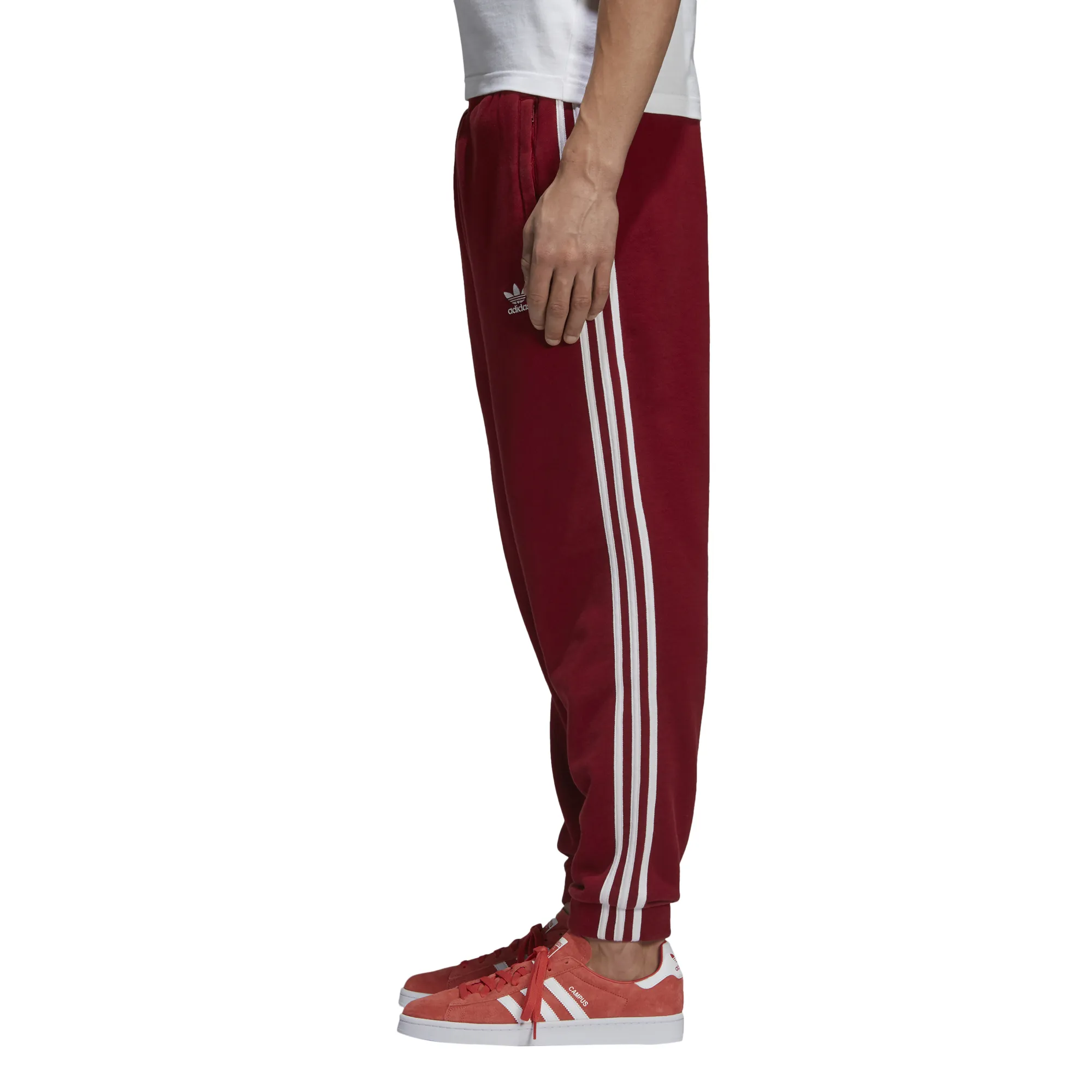 ADIDAS ORIGINALS 3STRIPES PANTS RUST RED