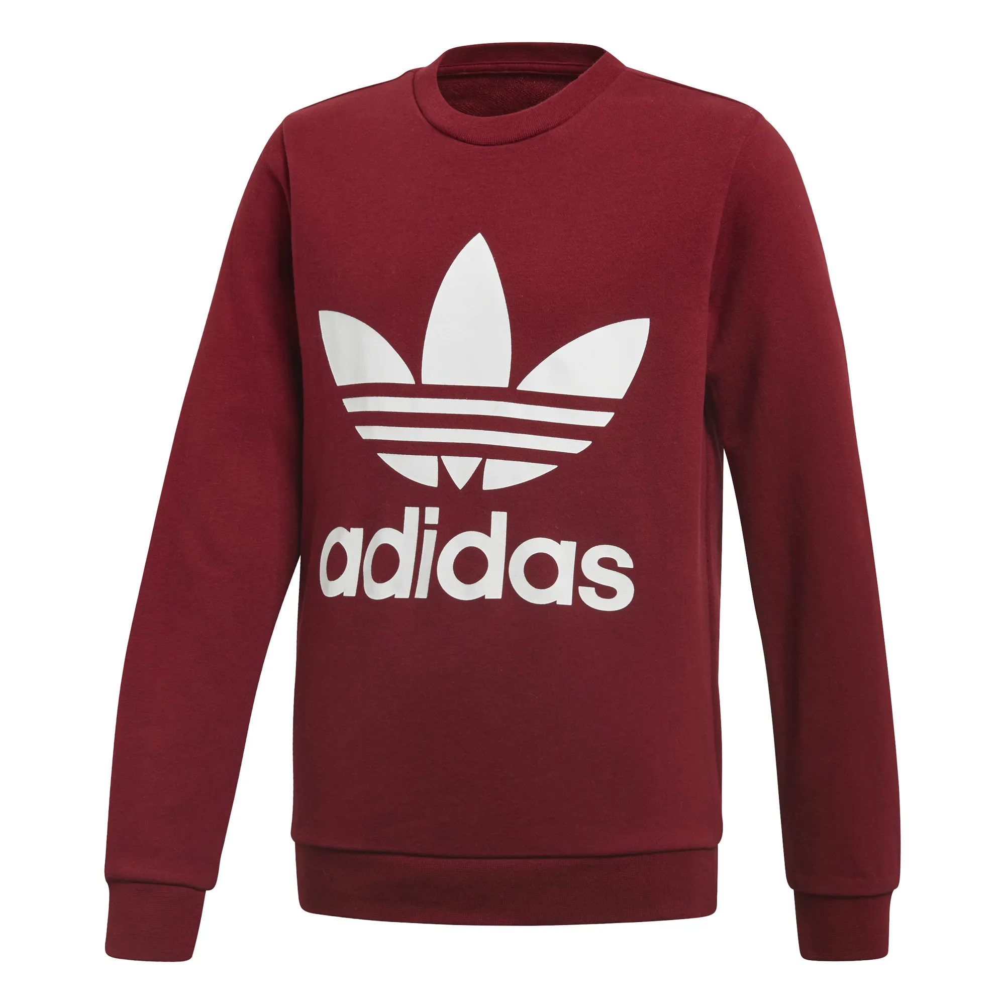 Adidas Originals Junior Trefoil Crew (Burgundy)
