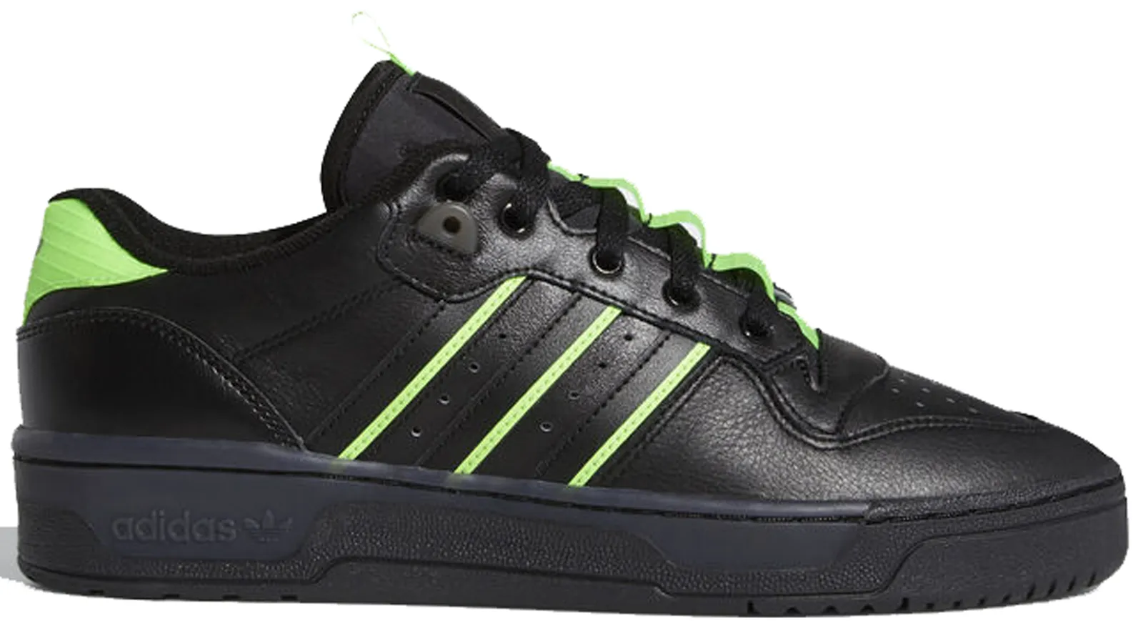 adidas Originals Rivalry Low Core Black Solar Green