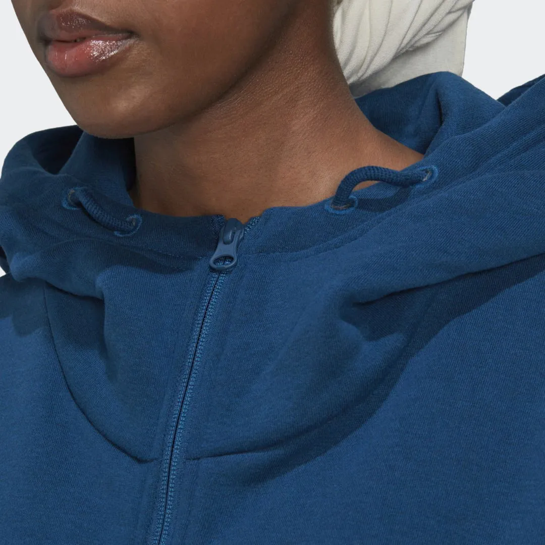 ADIDAS ORIGINALS STUDIO LOUNGE FLEECE FULLZIP HOODIE