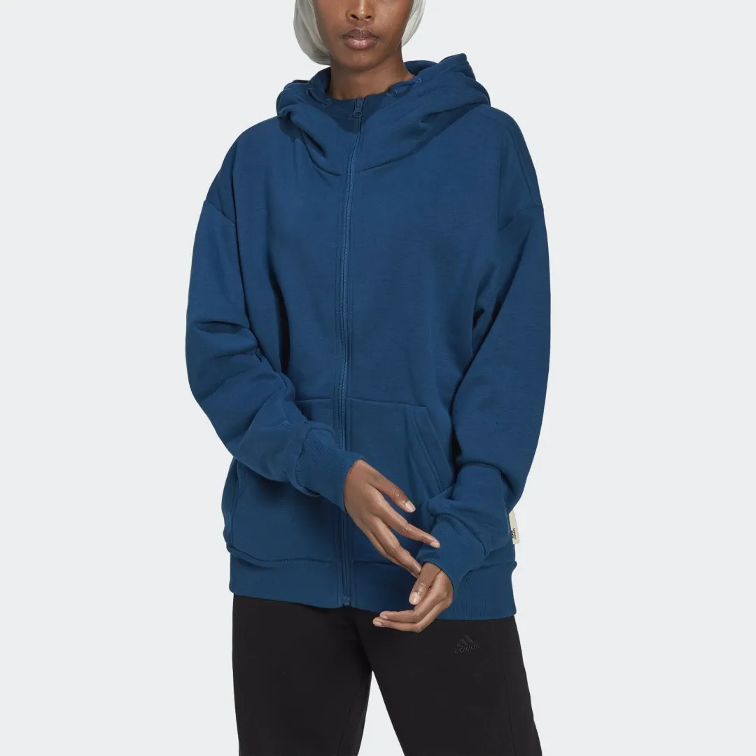 ADIDAS ORIGINALS STUDIO LOUNGE FLEECE FULLZIP HOODIE