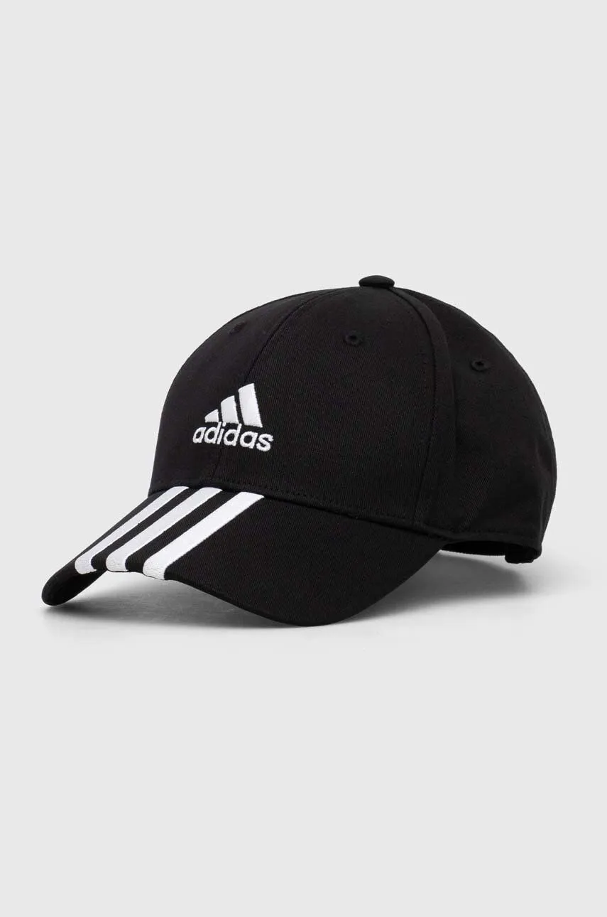 ADIDAS PERFORMANCE 3STRIPES COTTON TWILL BASEBALL CAP