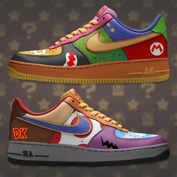 Air Force 1 x Mario Bros collage(24mx)