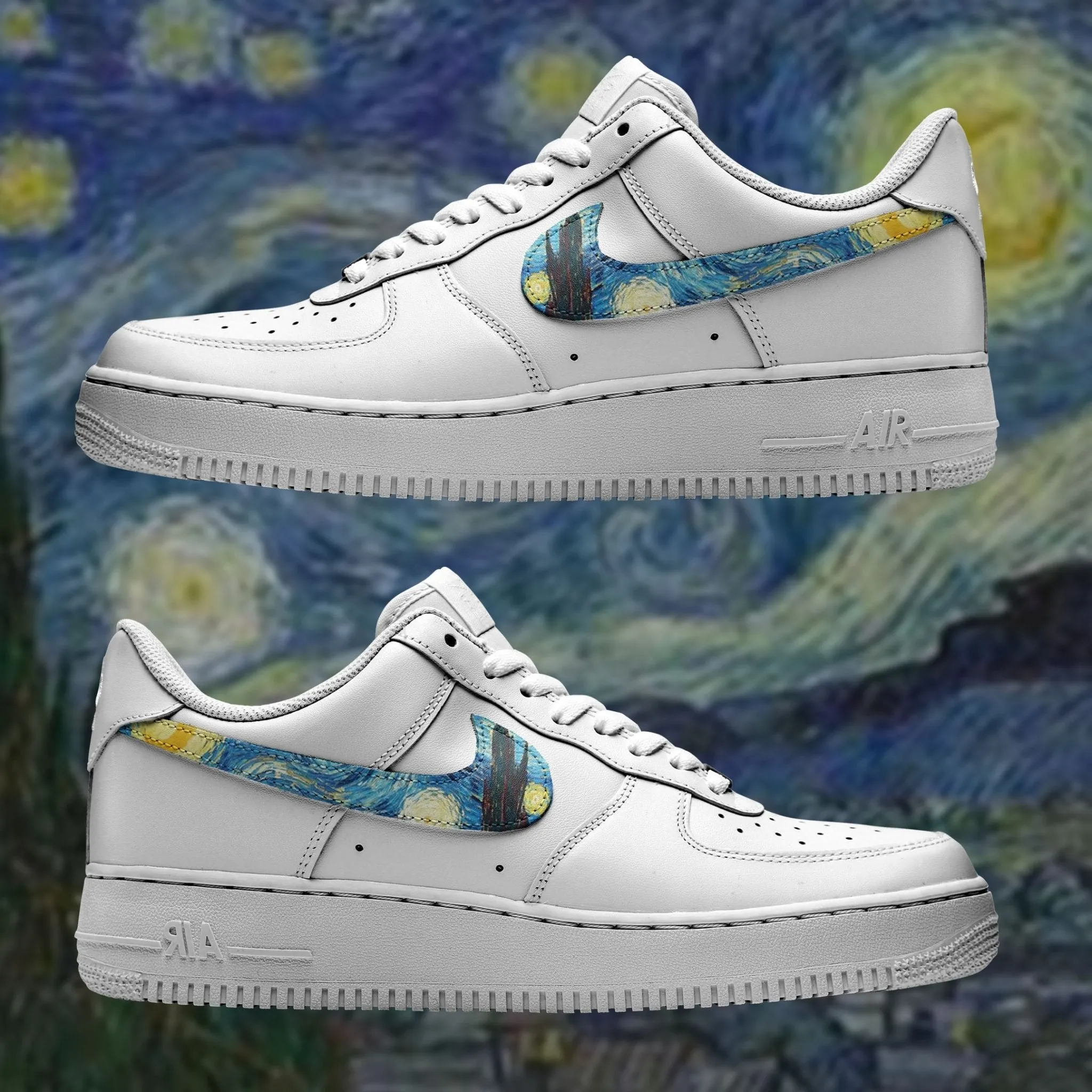 Air Force 1 x Van Gogh swoosh