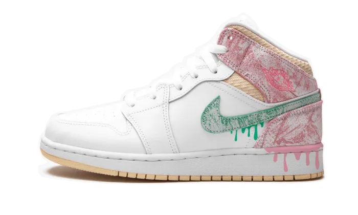 Air Jordan 1 Mid Paint Drip