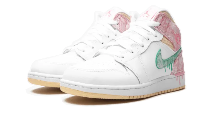 Air Jordan 1 Mid Paint Drip