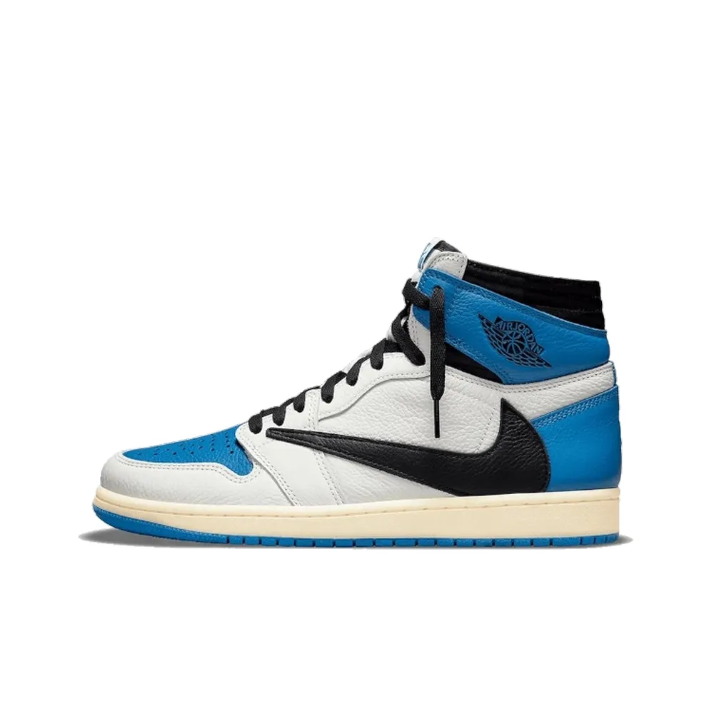 Air Jordan 1 Retro High OG SP Travis Scott Fragment Military Blue