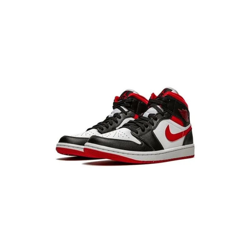 AIR JORDAN 1 MID BLACK FIRE RED