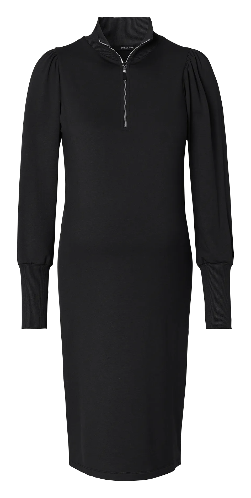 ASTLEY  VESTIDO MIDI PREMAMá EN NEGRO