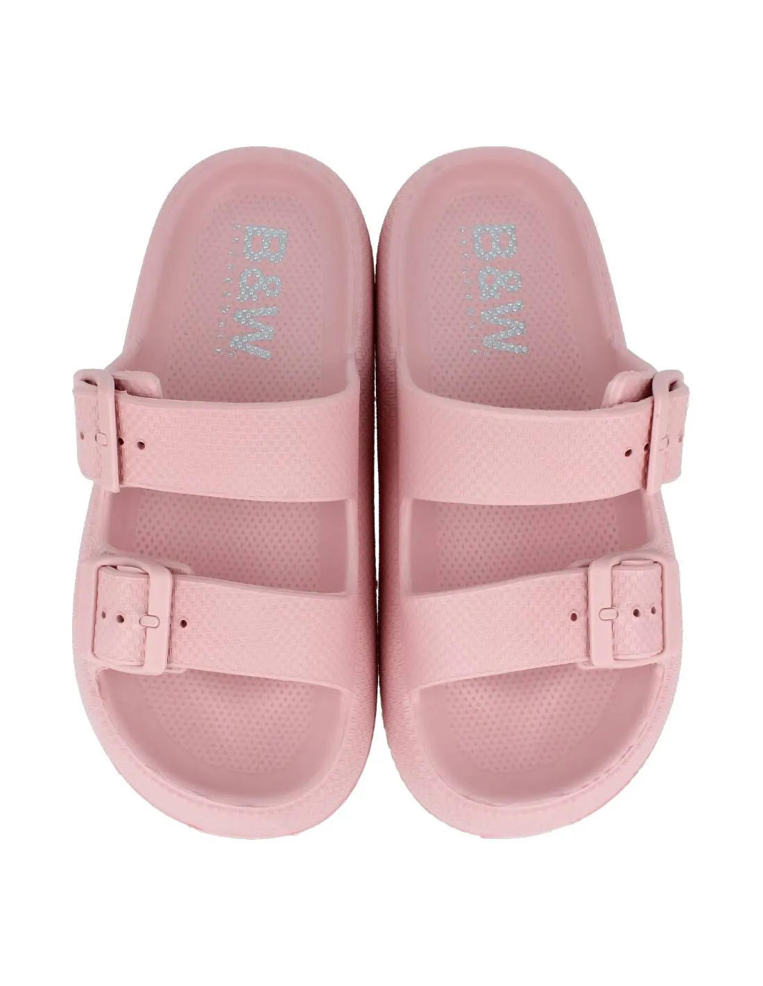 B&W  SANDALIA DOBLE HEBILLA PLATAFORMA PINK