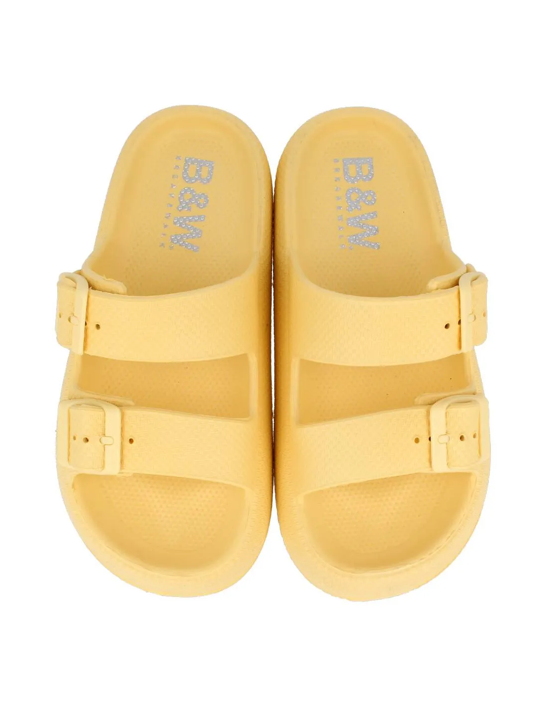 B&W  SANDALIA DOBLE HEBILLA PLATAFORMA YELLOW