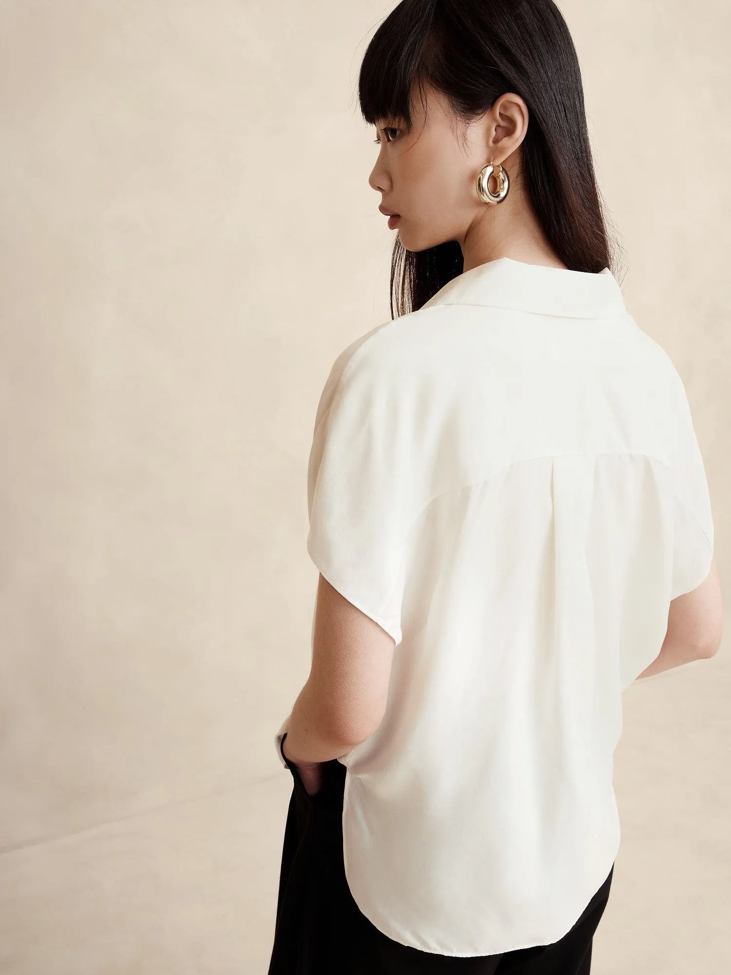 BANANA REPUBLIC BLUSA MUJER ASTRAL SILK RESORT