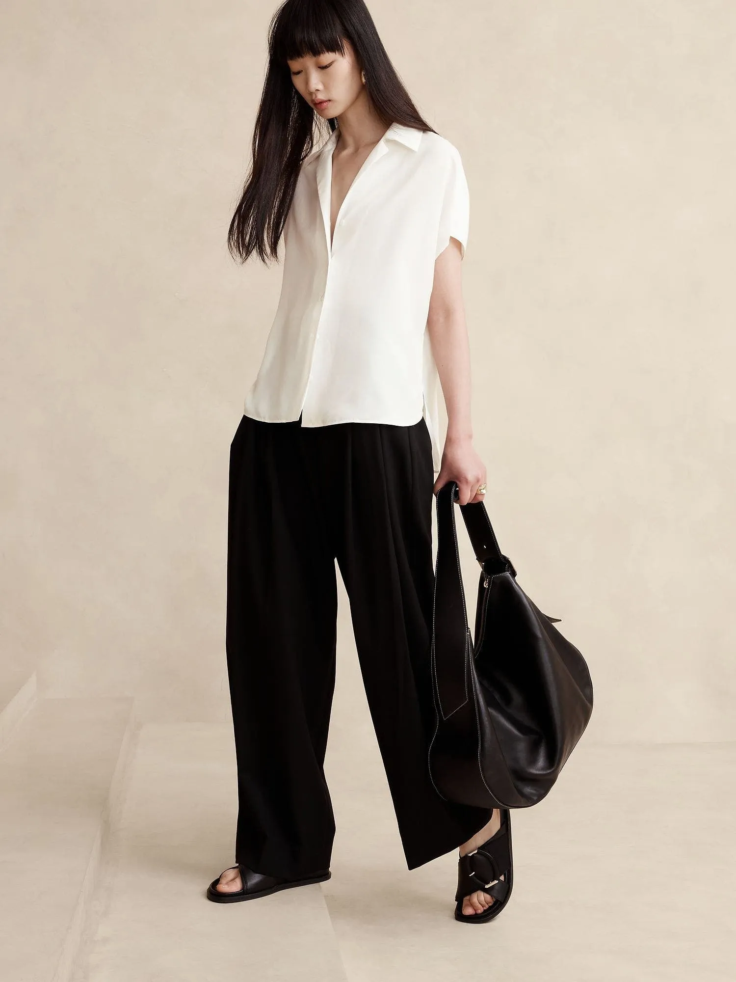 BANANA REPUBLIC BLUSA MUJER ASTRAL SILK RESORT