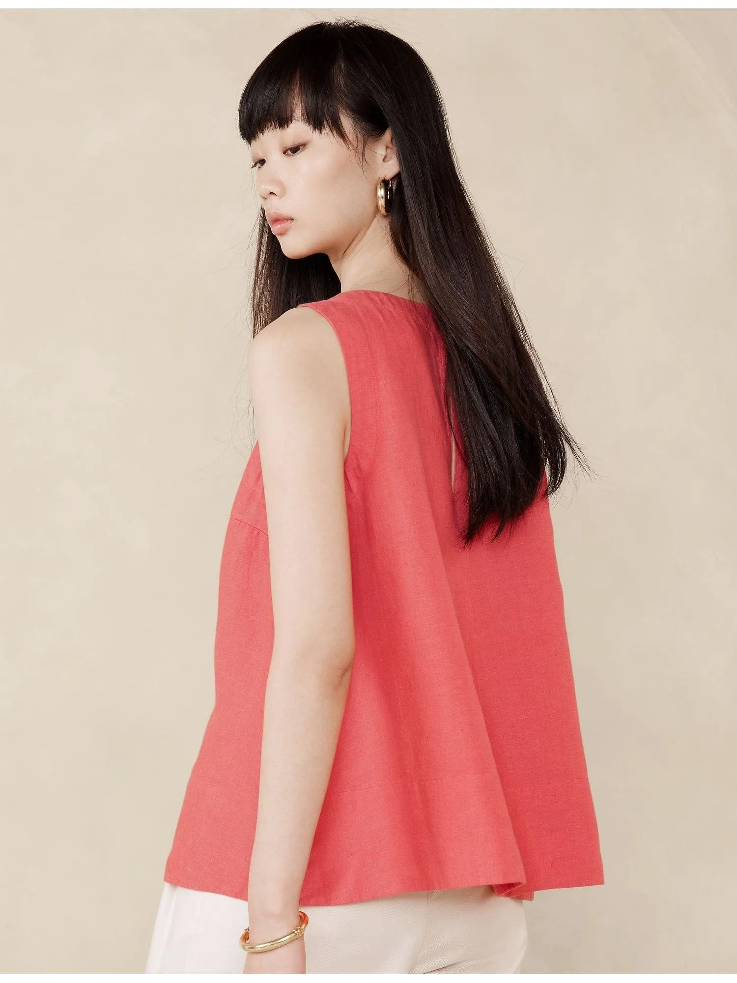 BANANA REPUBLIC BLUSA MUJER AVA LINEN TANK