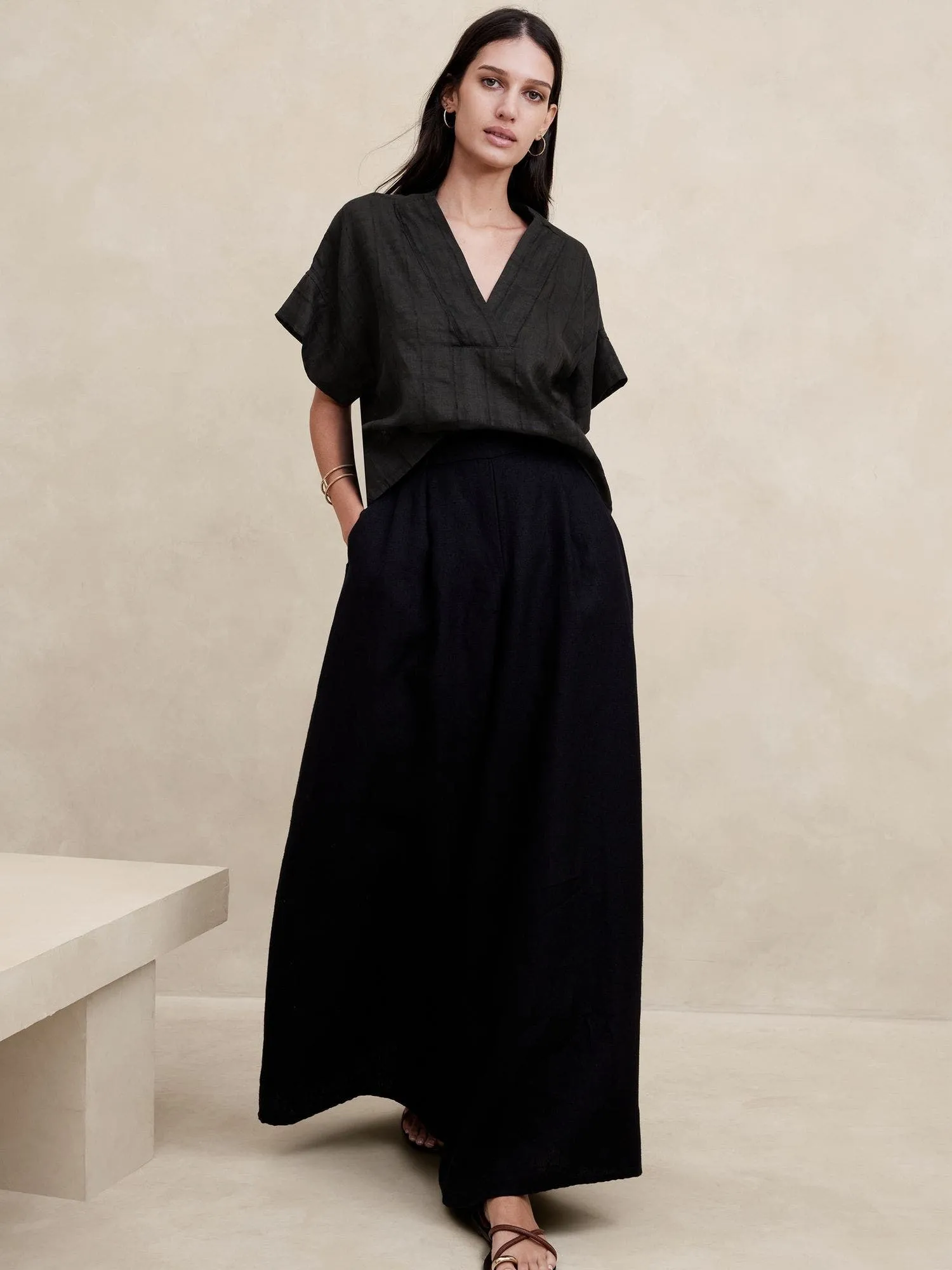BANANA REPUBLIC BLUSA MUJER LAUREL LINENCOTTON