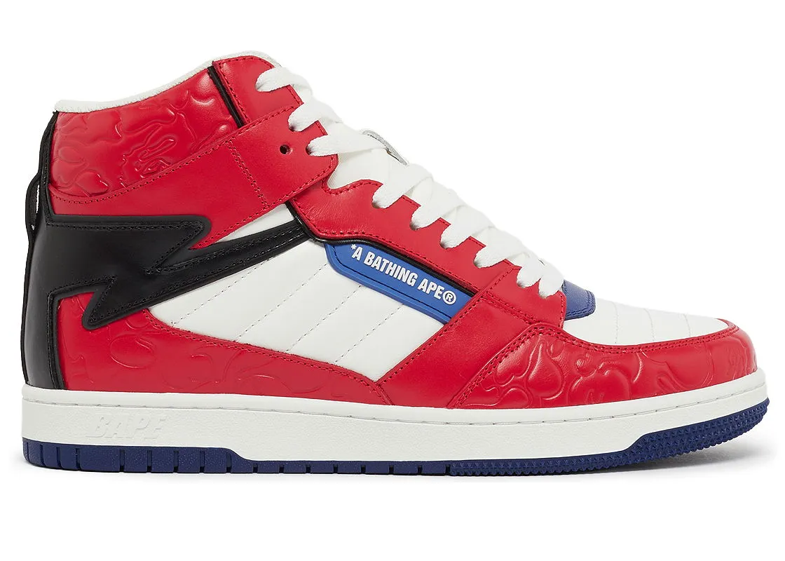 BAPE A Bathing Ape Bape Sta 88 Mid Red White Blue