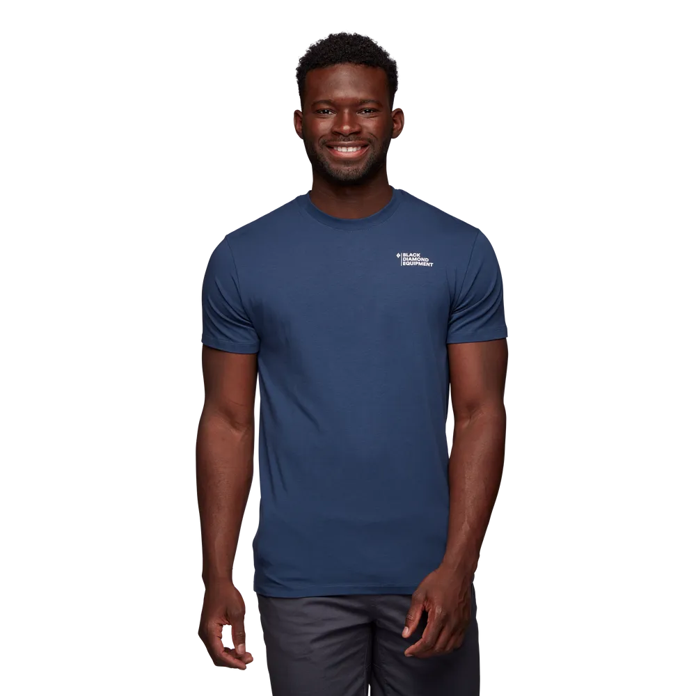 BD HERITAGE EQUIPMENT FOR ALPINISTS TEE  MEN'S INK BLUE