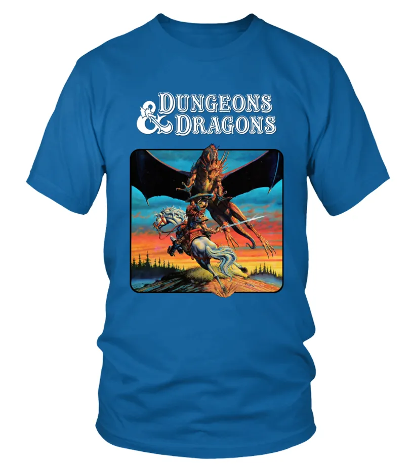 BDND1983007BL. BASIC DUNGEONS &AMP; DRAGON BECMI VERSION  EXPERT SET CAMISETA CUELLO REDONDO UNISEX