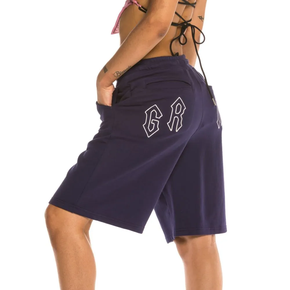Bermuda Unisex Grimey Carnitas Chicas Bonitas Sweatshorts SS20 Navy