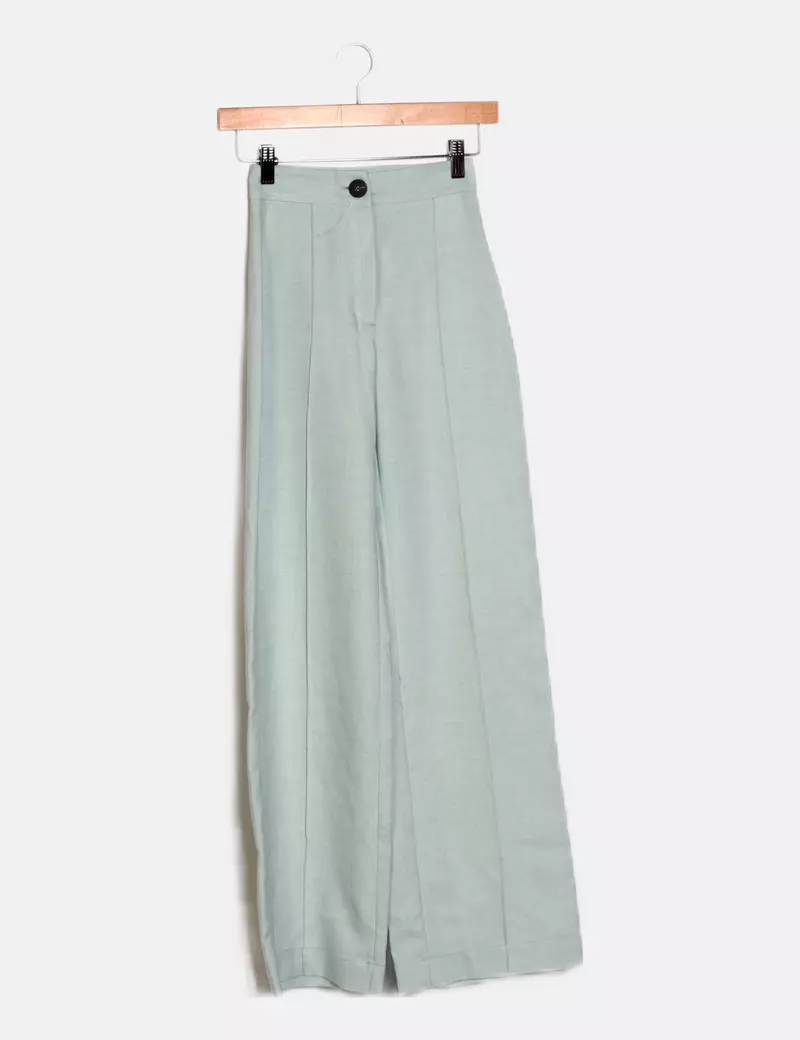 Bershka Pantalón ancho verde