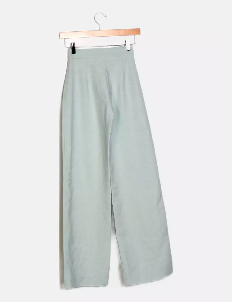 Bershka Pantalón ancho verde