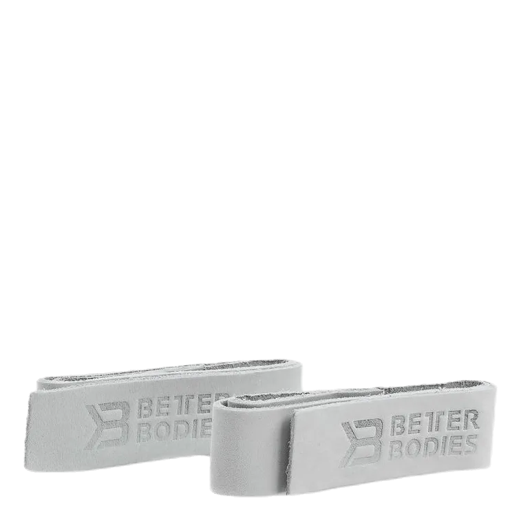 Better Bodies Leather Lift. Straps Grey