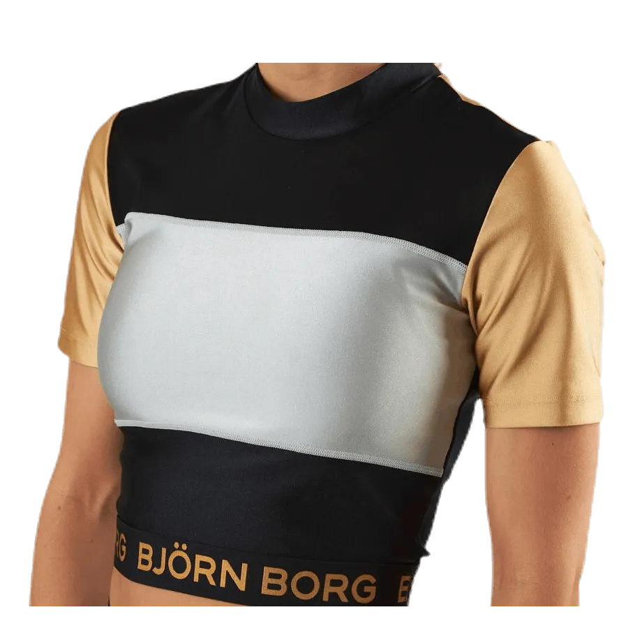 Björn Borg Cylie Cropped Tee Black/Gold
