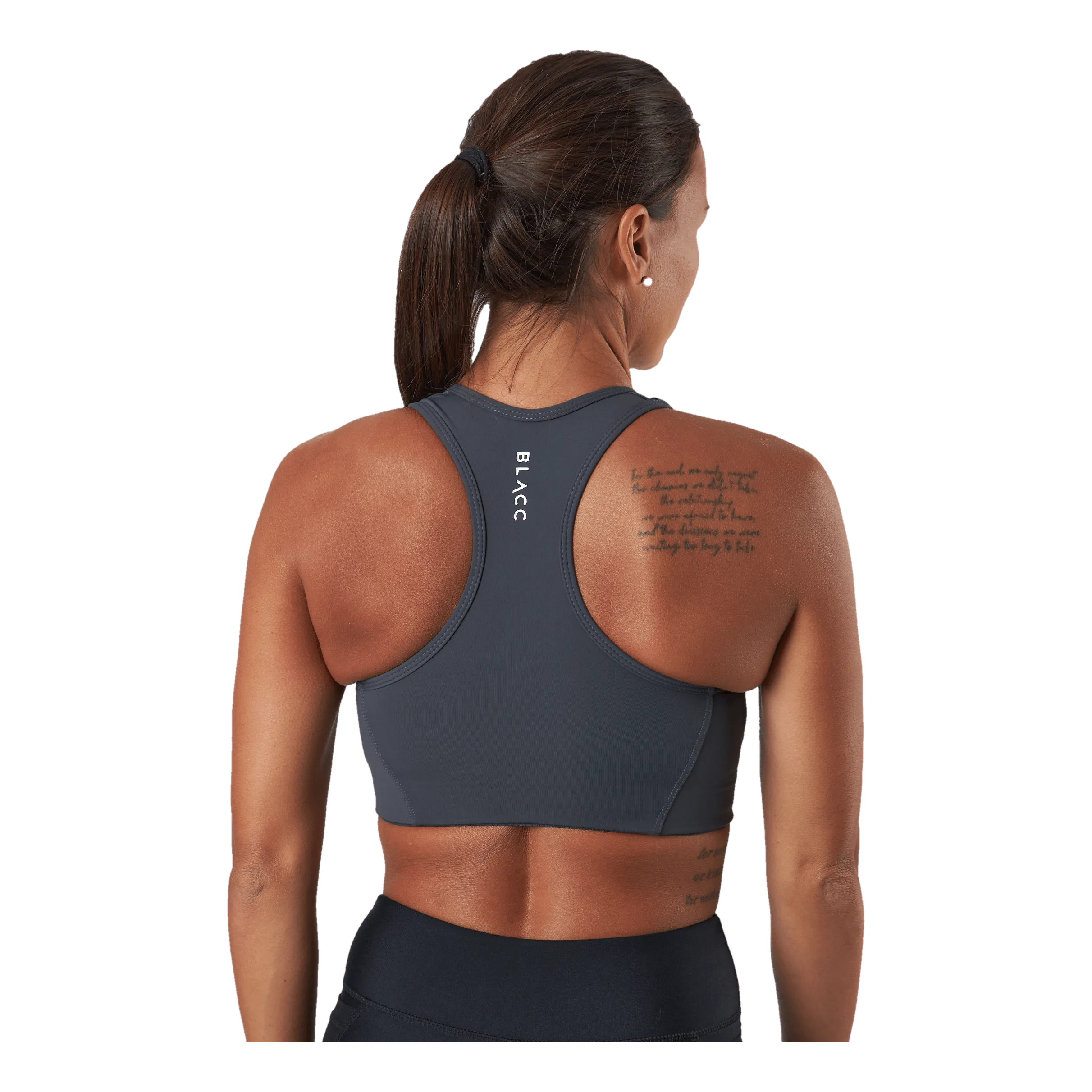 Blacc Fixed High Support Bra Black / Grey