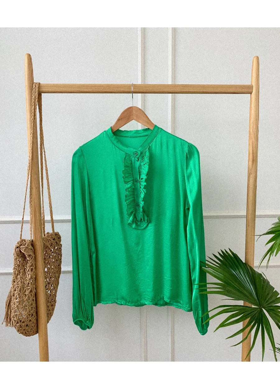 Blusa Volante Satin