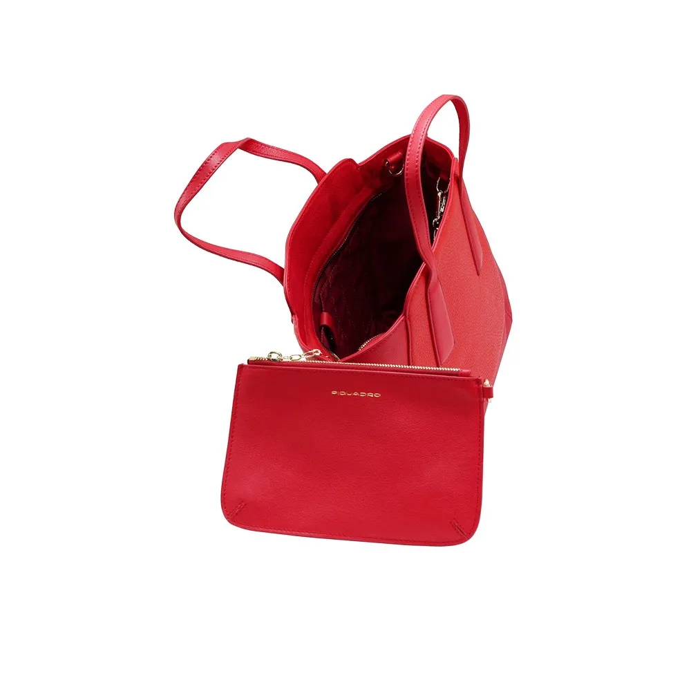 Bolso de Piel Piquadro BD4958S109/R Color Rojo