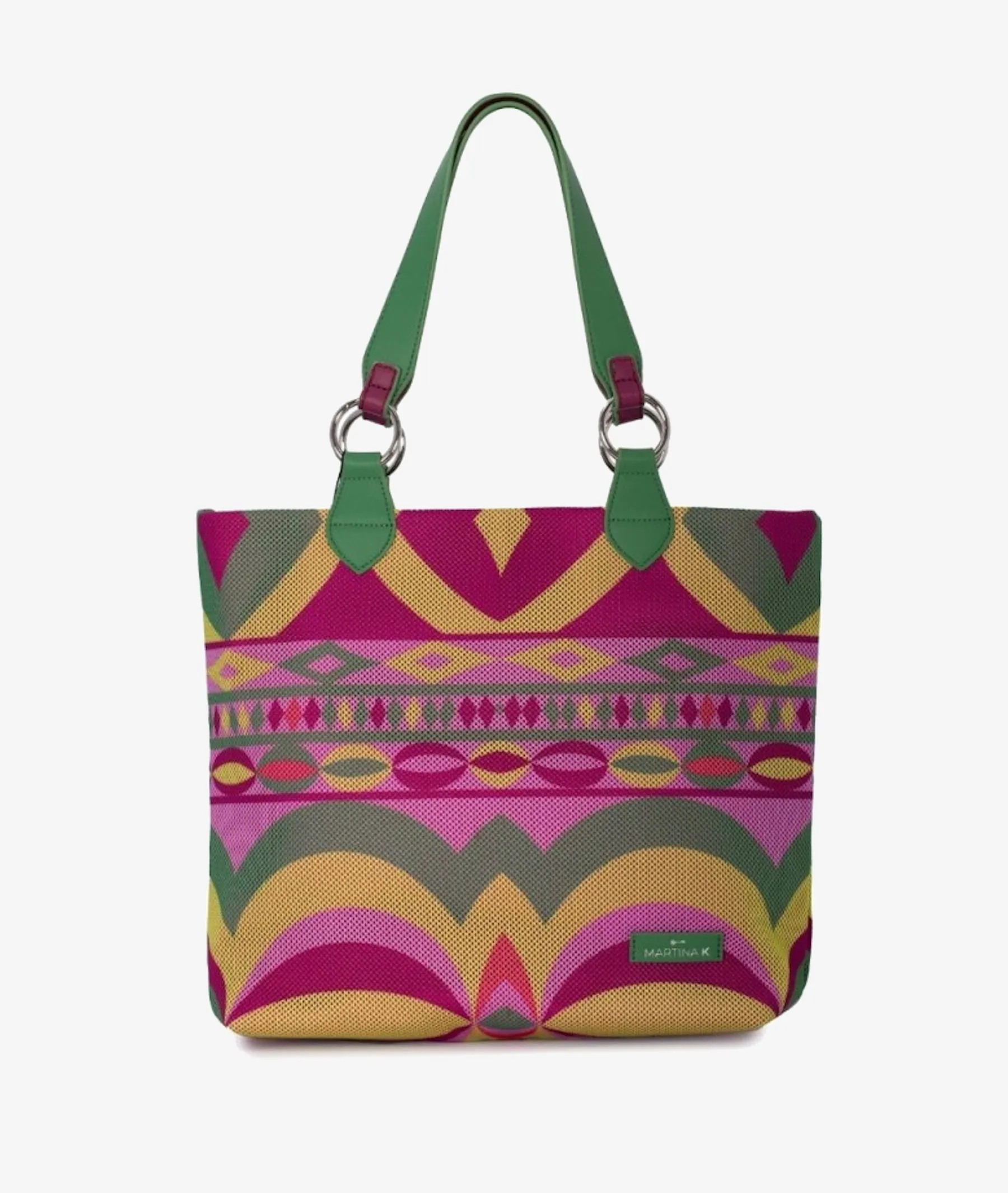 BOLSO TEXTIL MARTINA K 716200801 EN MULTICOLOR  MEDIDAS 37 X 28 X 12 CMTS