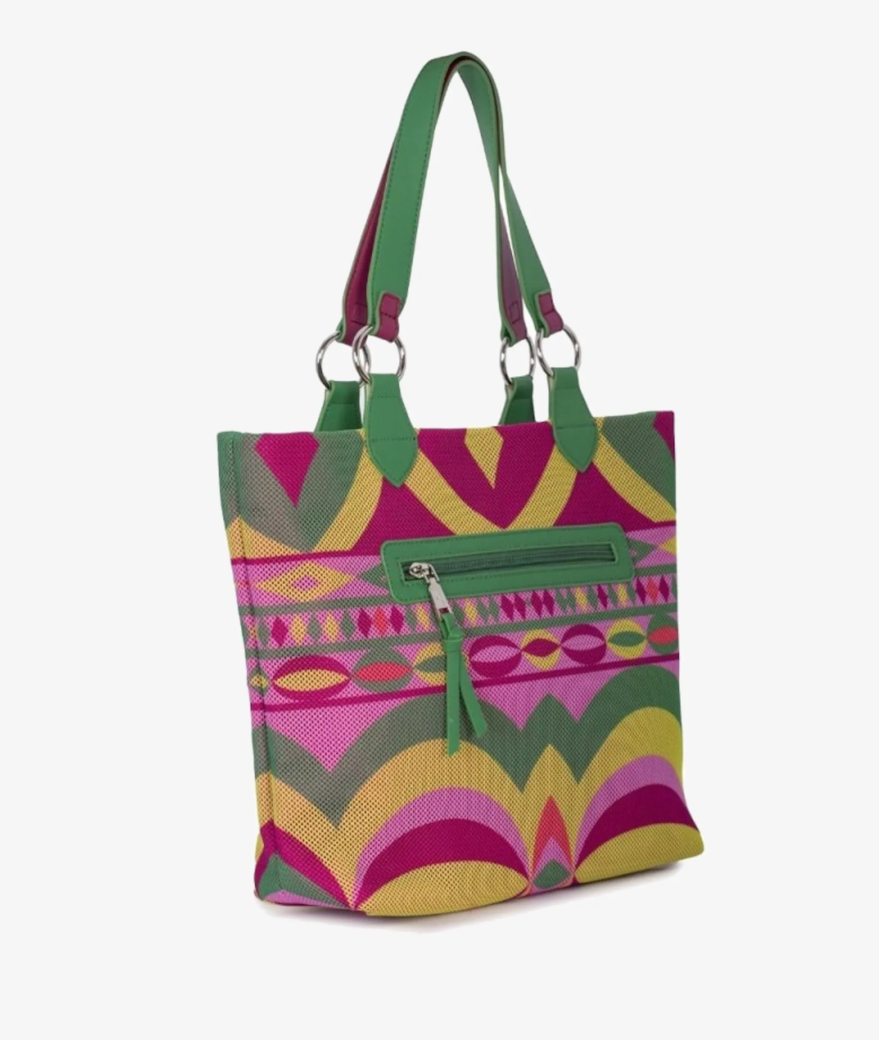 BOLSO TEXTIL MARTINA K 716200801 EN MULTICOLOR  MEDIDAS 37 X 28 X 12 CMTS