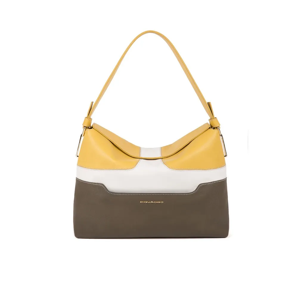 Bolso y monedero de Piel Piquadro BD4956S108/G Color Amarillo