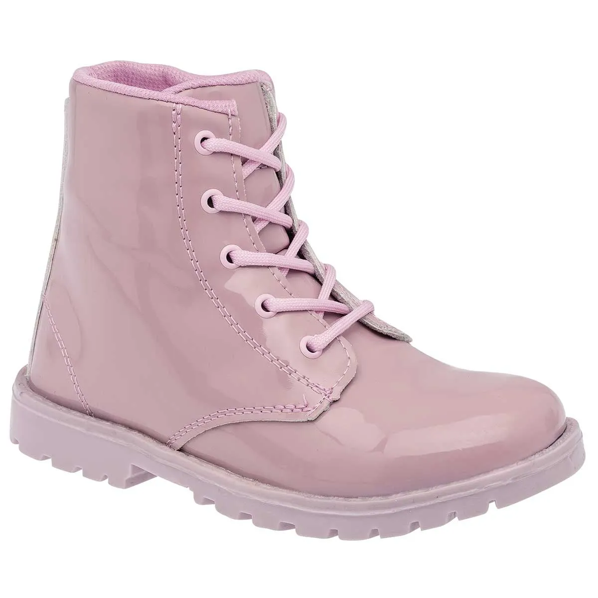 Botas Exterior Sintético Color Rosa De Charol Para Niña De Mcqueen