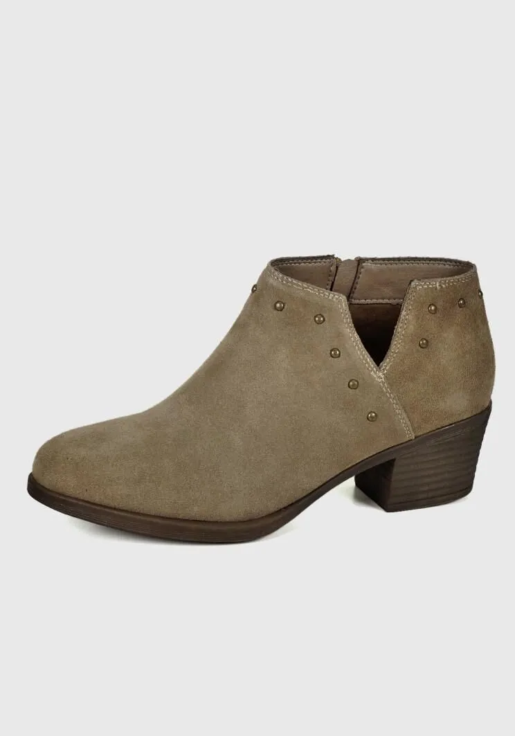 Botín Cuero Kaith Taupe