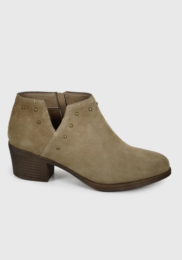 Botín Cuero Kaith Taupe