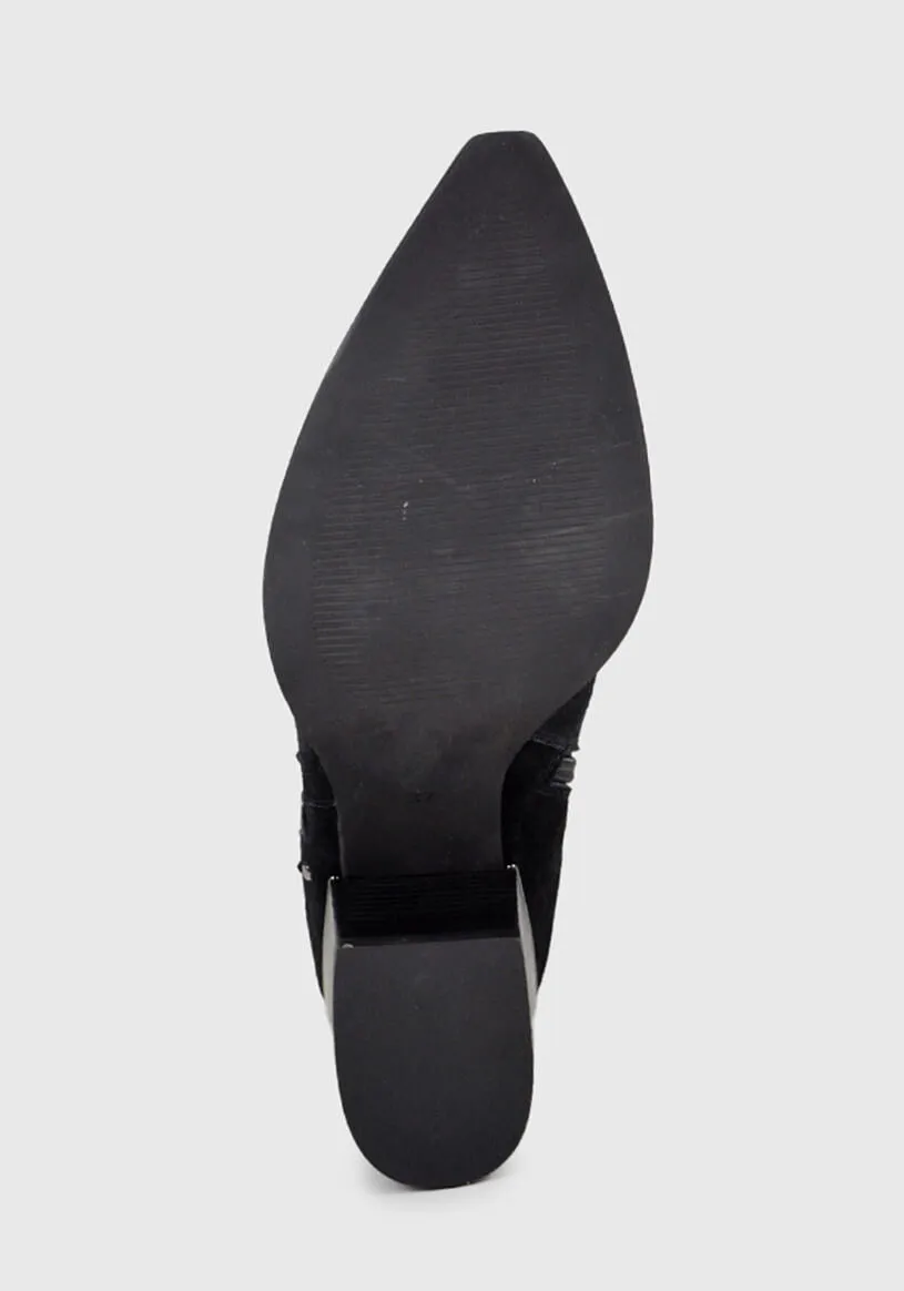 Botín Cuero Xamila Negro