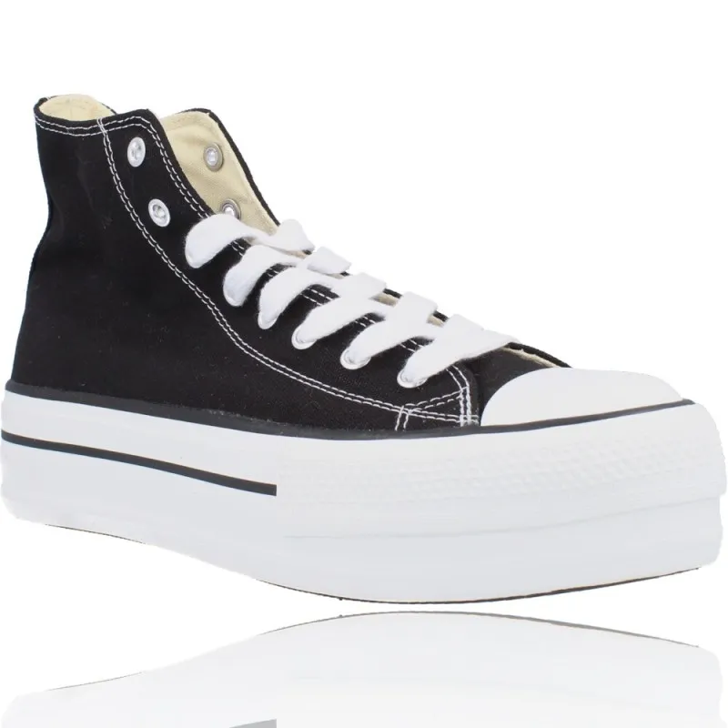 Botin Basket Lona con Plataforma Mujer de Victoria 1061101 Tribu