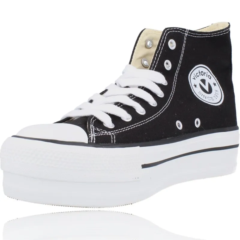 Botin Basket Lona con Plataforma Mujer de Victoria 1061101 Tribu