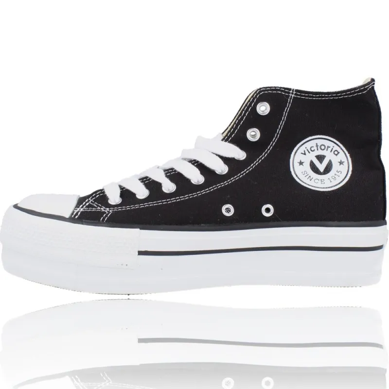 Botin Basket Lona con Plataforma Mujer de Victoria 1061101 Tribu