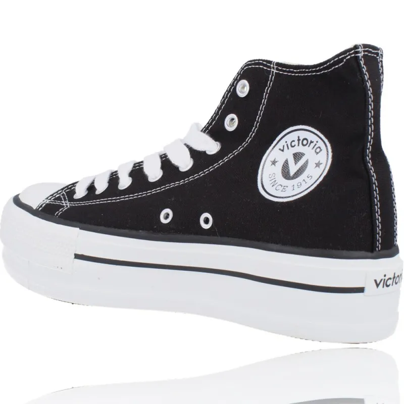 Botin Basket Lona con Plataforma Mujer de Victoria 1061101 Tribu